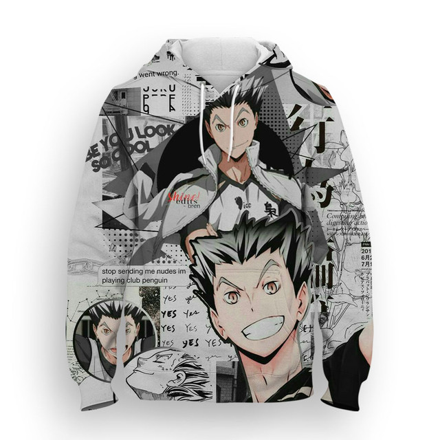 haikyuu Children Anime Hoodies Men's Women's Hoodie Sports Suit Kids  Sweatshirt Manga Sweatshirt With Print